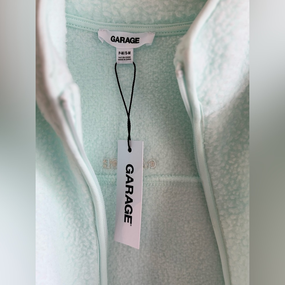 Garage, s/m , light green, fleece jacket
